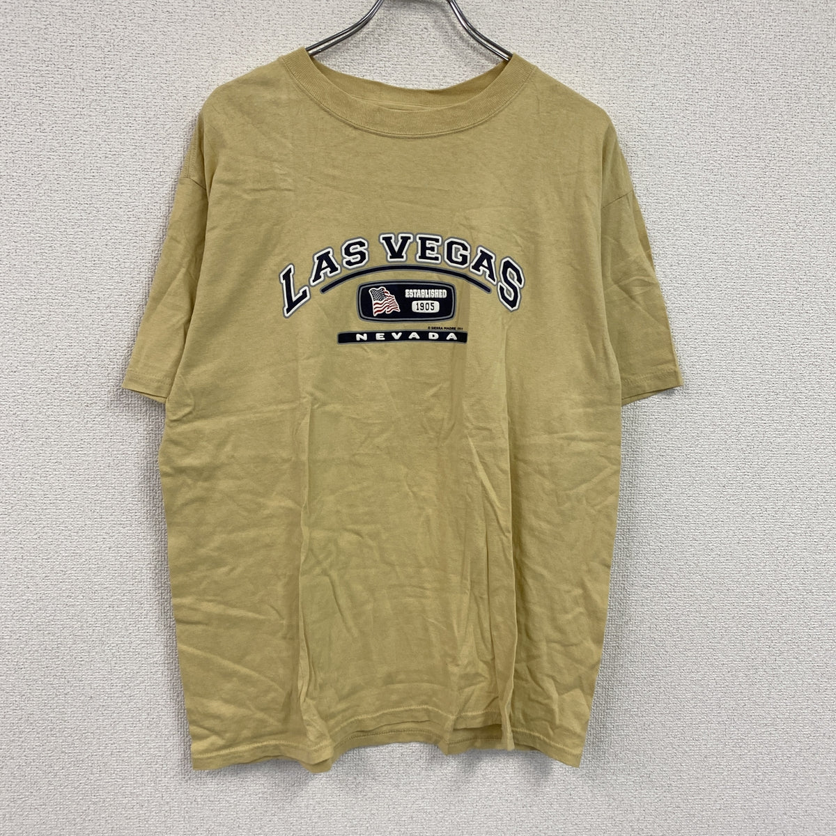 adidasアディダス　半袖プリントTシャツ　黄色　イエロー　Mサイズ　古着
