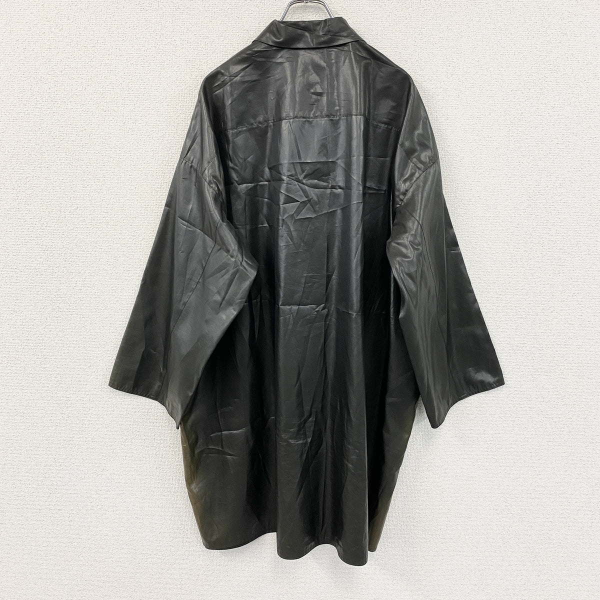 TRuNR　長袖シャツジャケット　ボタンフライ　黒　ブラック　古着