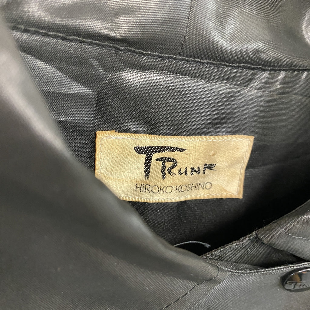 TRuNR　長袖シャツジャケット　ボタンフライ　黒　ブラック　古着