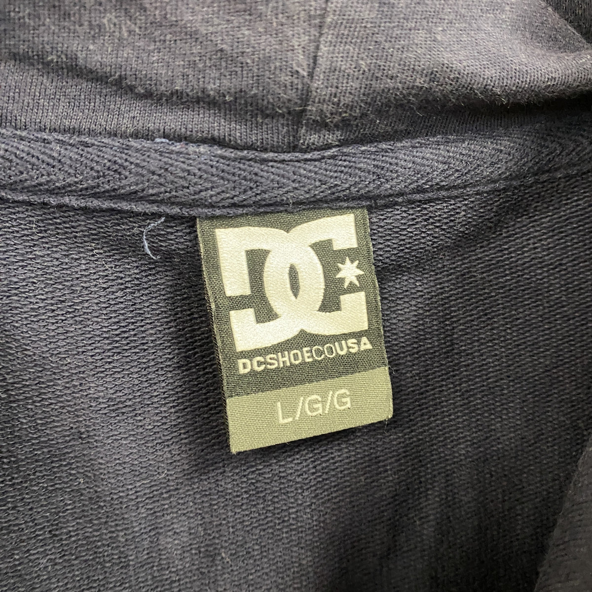 DC SHOES　スウェットパーカー/フーディー　紺　ネイビー　Lサイズ　古着