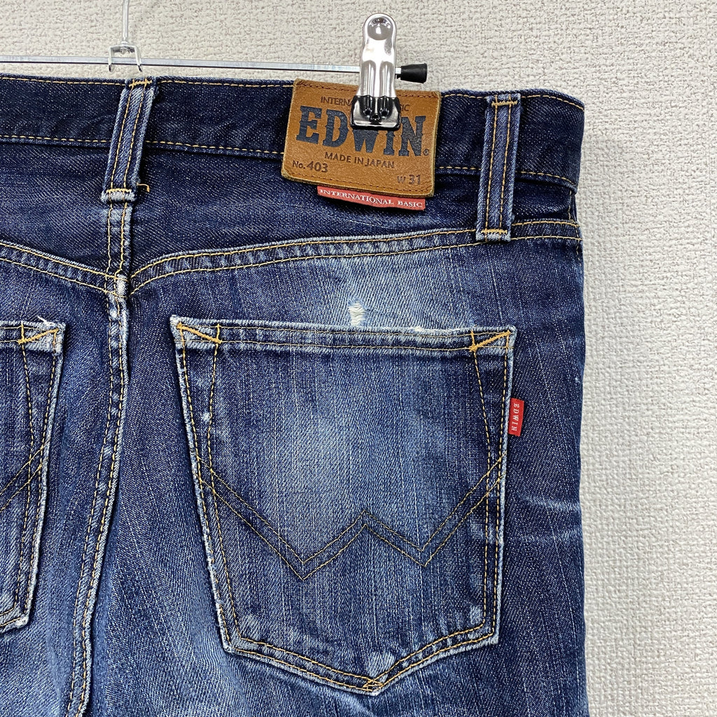 EDWIN　エドウィン　デニムパンツ/ジーンズ　ジップフライ　インディゴ　31サイズ　古着