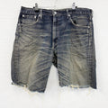 Levi's　リーバイス　デニムハーフパンツ/ジーンズ　ジップフライ　カットオフ　インディゴ　36サイズ　古着
