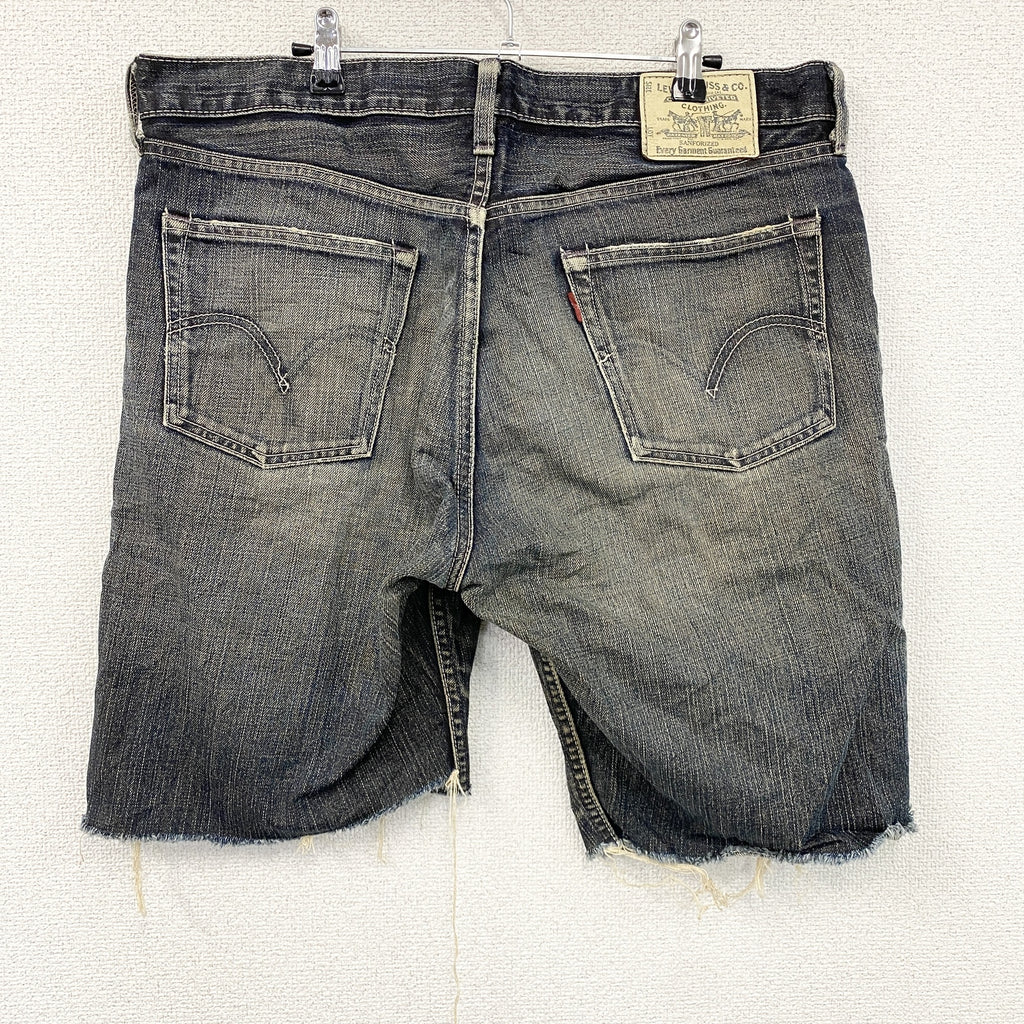 Levi's　リーバイス　デニムハーフパンツ/ジーンズ　ジップフライ　カットオフ　インディゴ　36サイズ　古着