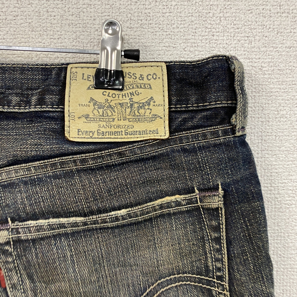 Levi's　リーバイス　デニムハーフパンツ/ジーンズ　ジップフライ　カットオフ　インディゴ　36サイズ　古着