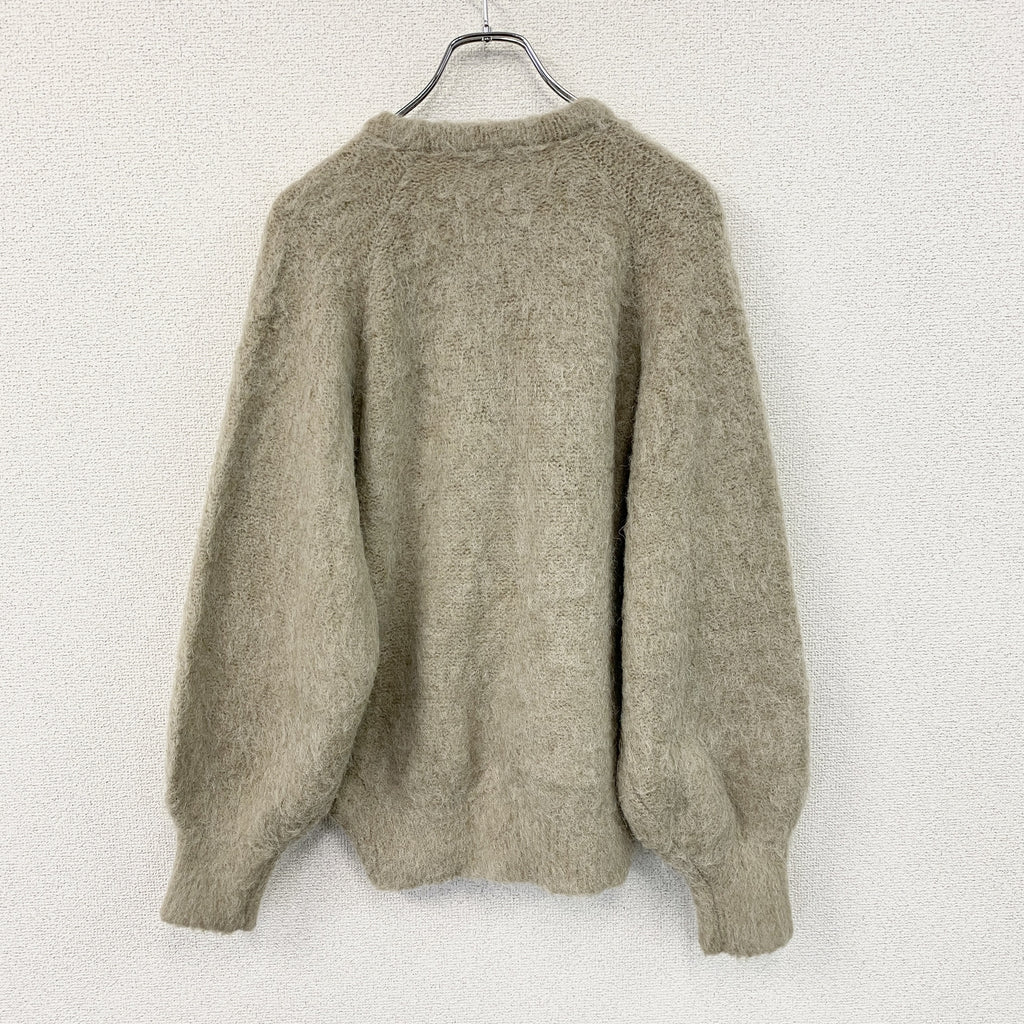 ADAM ET ROPE　アダムエロぺ　ニットカーディガン　ベージュ　Fサイズ　古着