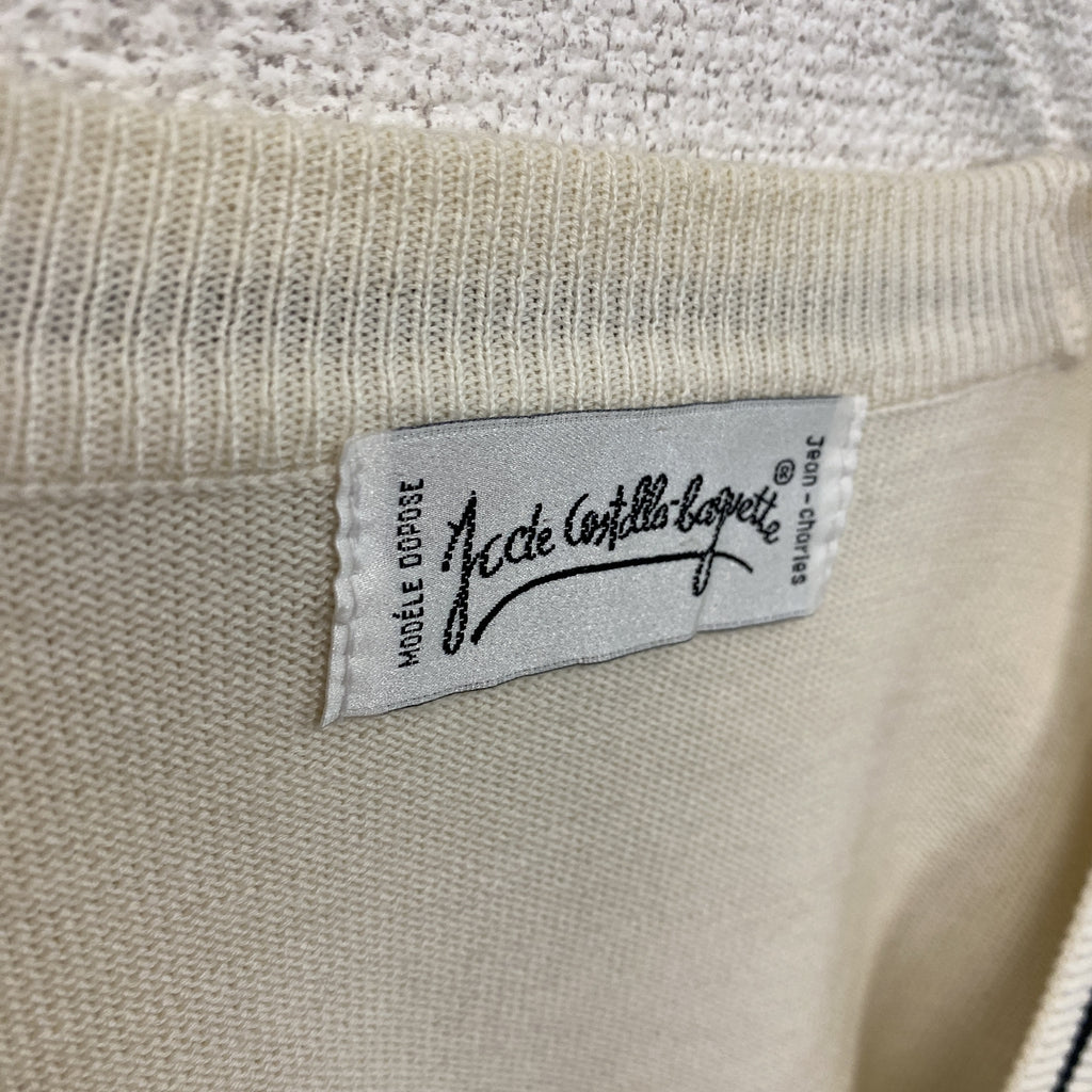 JC de CASTELBAJAC　カステルバジャック　ニットカーディガン　バックスバニー　アイボリー　古着