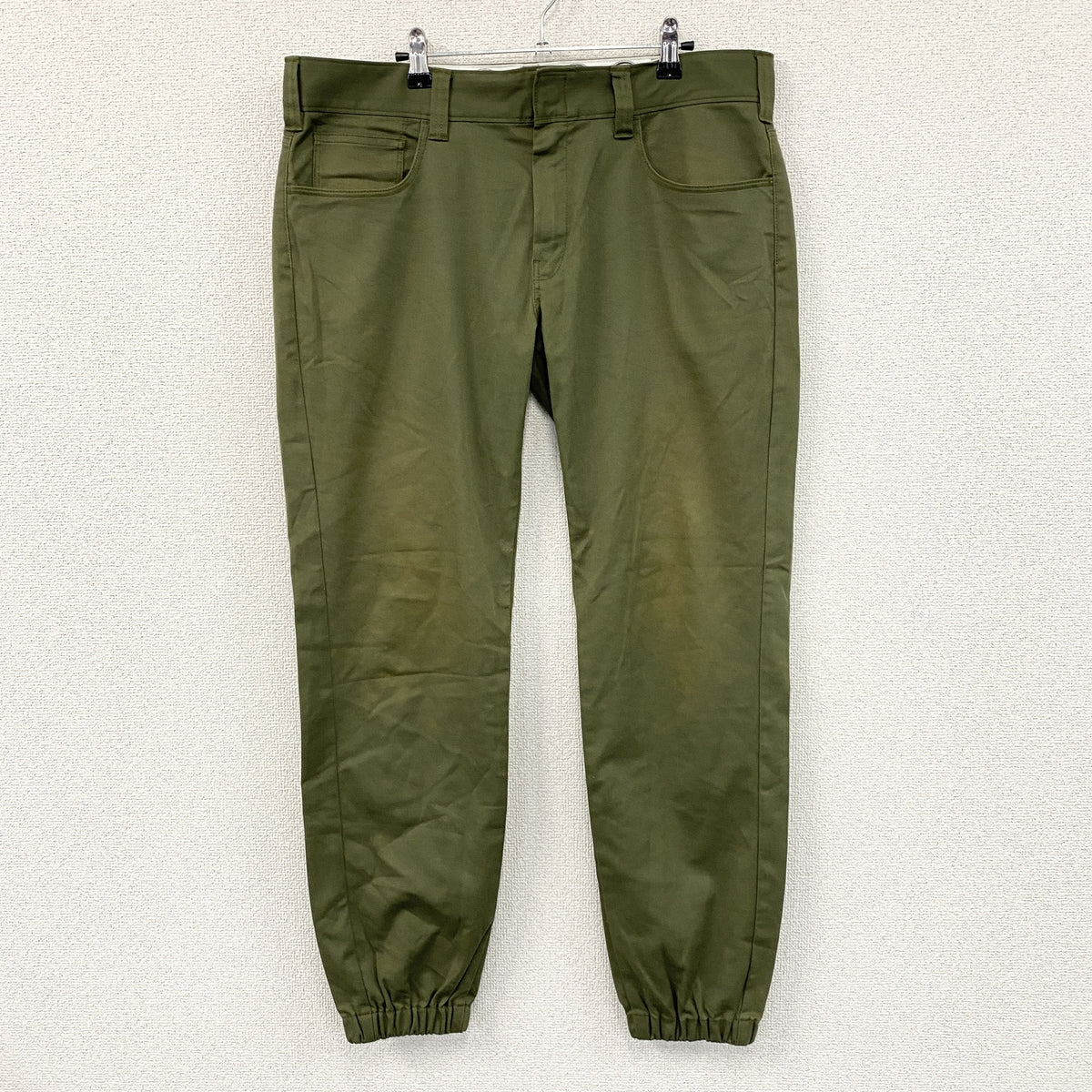 Dickies　ディッキーズ　TCツイルストレッチパンツ　ジョガーパンツ　ワークパンツ　カーキ　34サイズ　古着