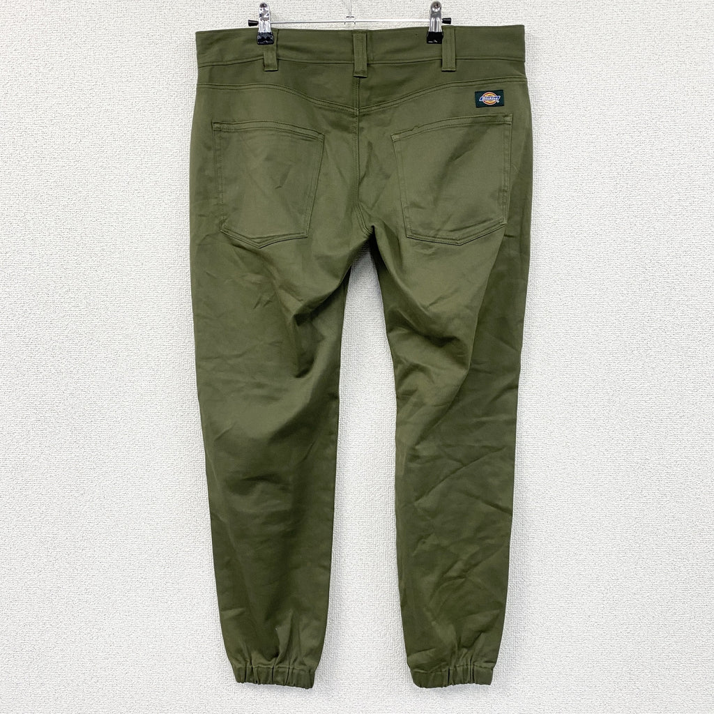 Dickies　ディッキーズ　TCツイルストレッチパンツ　ジョガーパンツ　ワークパンツ　カーキ　34サイズ　古着
