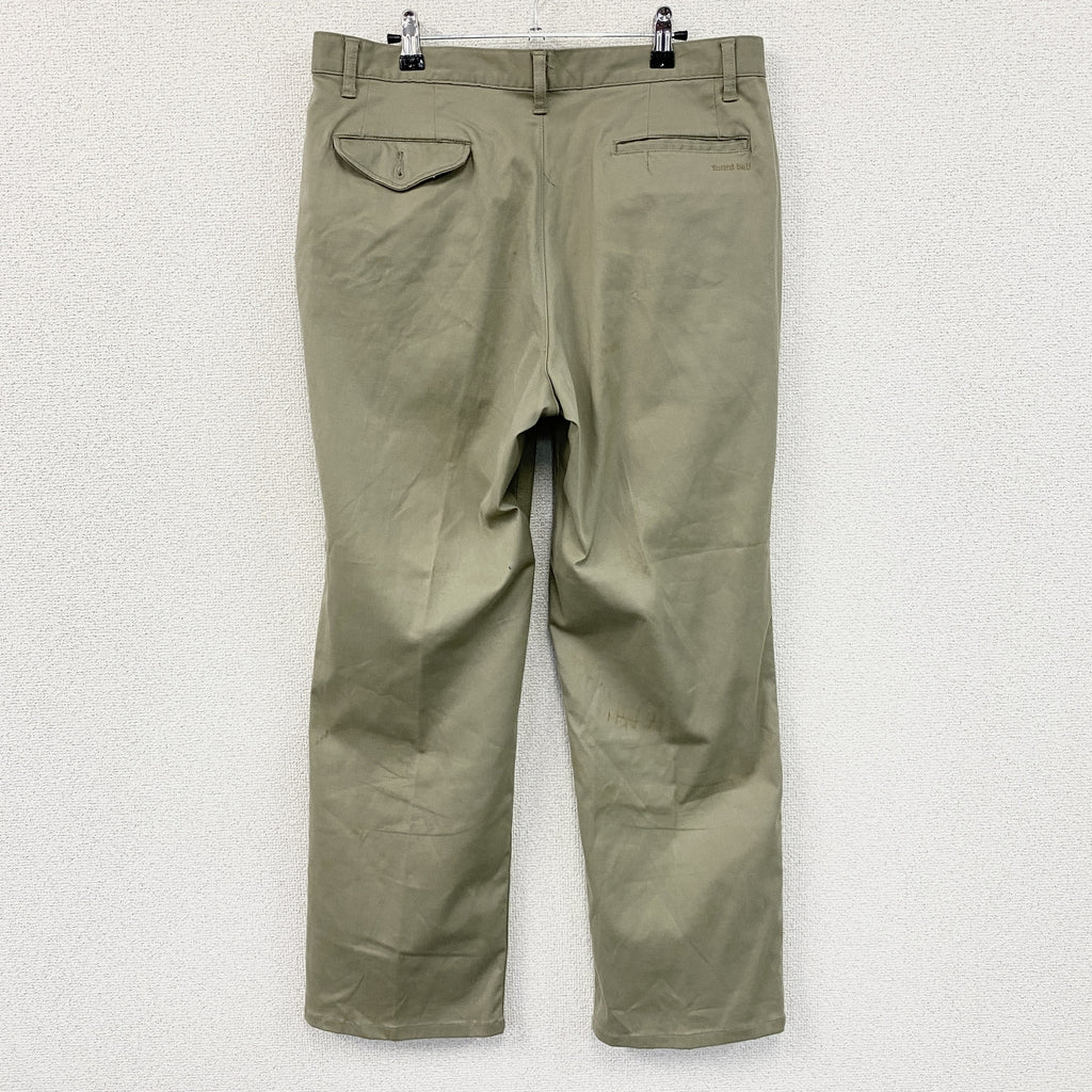 mont-bell　モンベル　ツータックチノパンツ　ジップフライ　ベージュ　88サイズ　古着