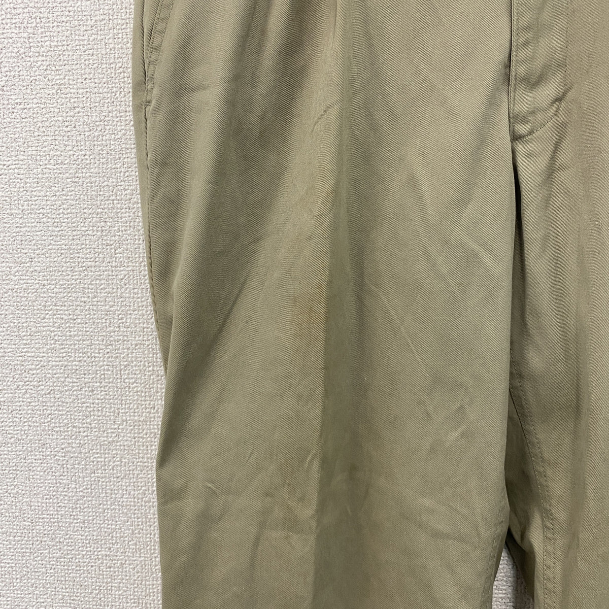 mont-bell　モンベル　ツータックチノパンツ　ジップフライ　ベージュ　88サイズ　古着