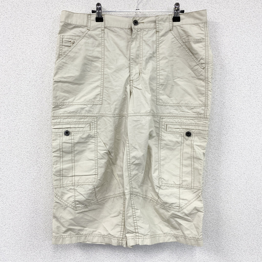L.L.Bean　エルエルビーン　カーゴハーフパンツ　ベージュ　35サイズ　古着