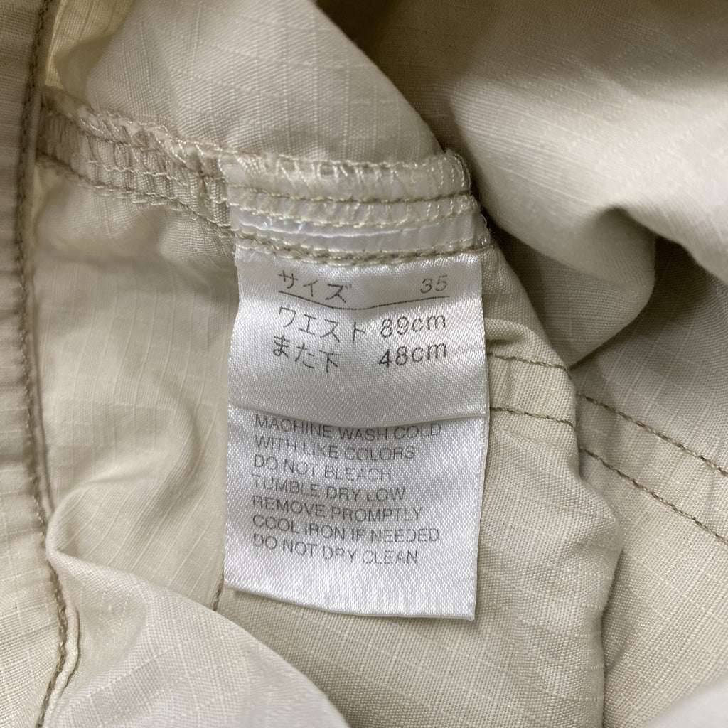 L.L.Bean　エルエルビーン　カーゴハーフパンツ　ベージュ　35サイズ　古着