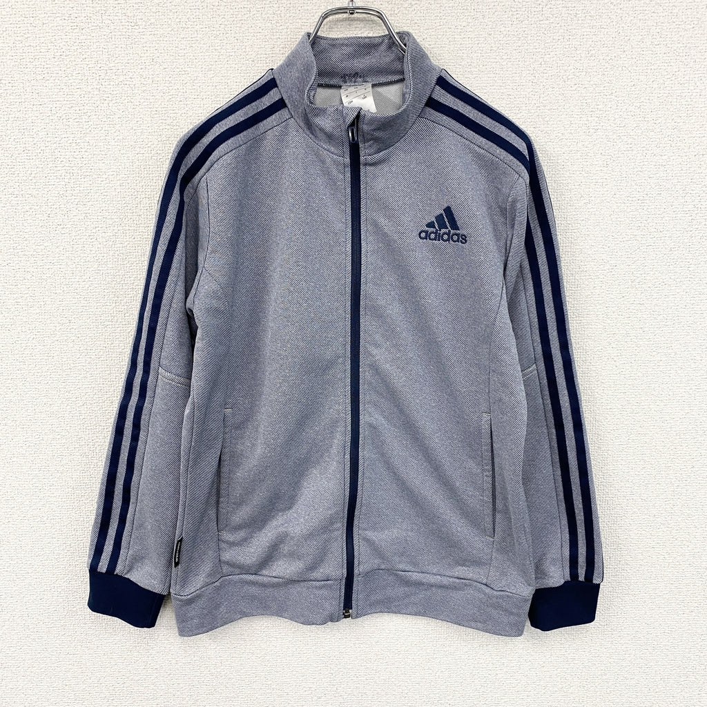 adidas　アディダス　トラックジャケット/ジャージ　紺　ネイビー　160サイズ　古着