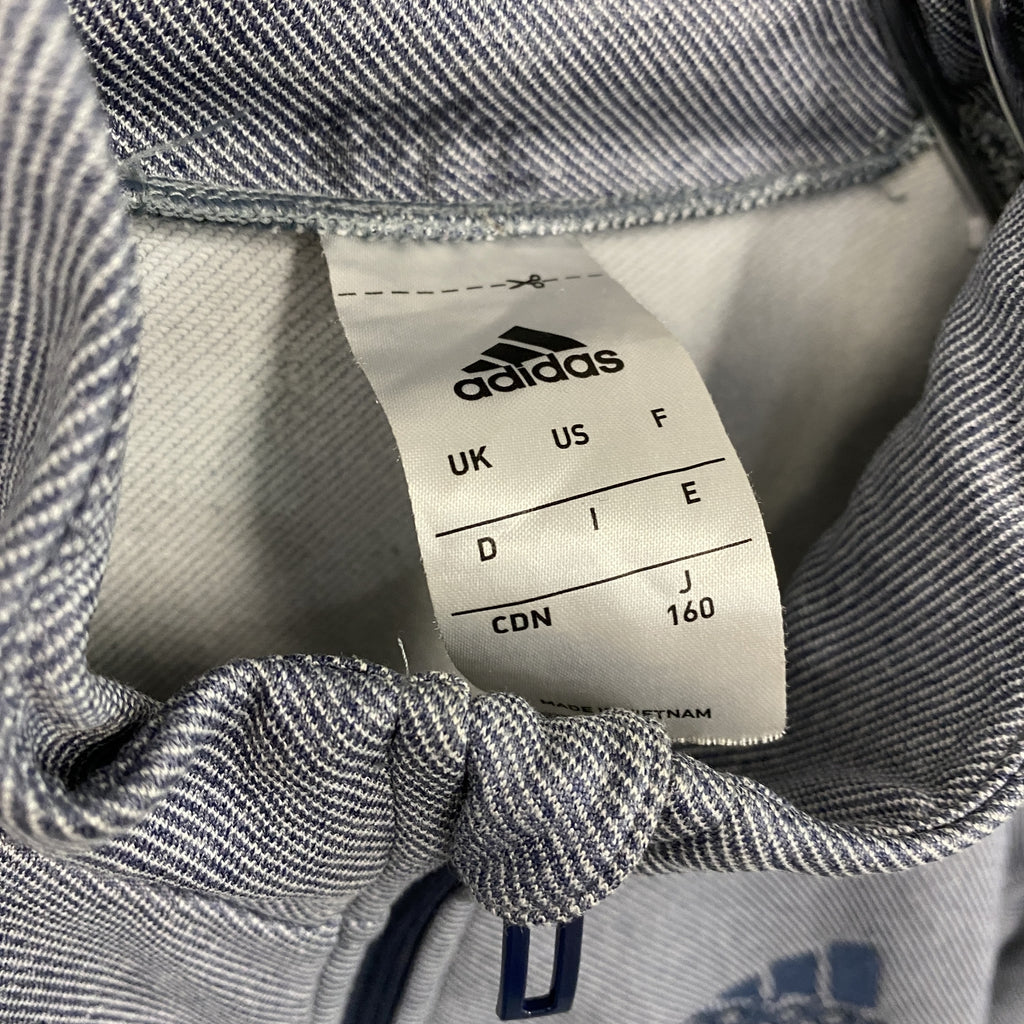 adidas　アディダス　トラックジャケット/ジャージ　紺　ネイビー　160サイズ　古着