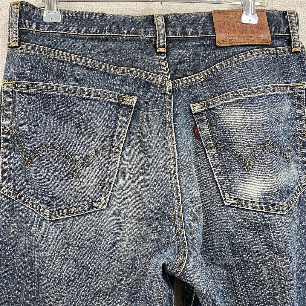 EDWIN　エドウィン　503　デニムパンツ/ジーンズ　ジップフライ　インディゴ　W32サイズ　古着