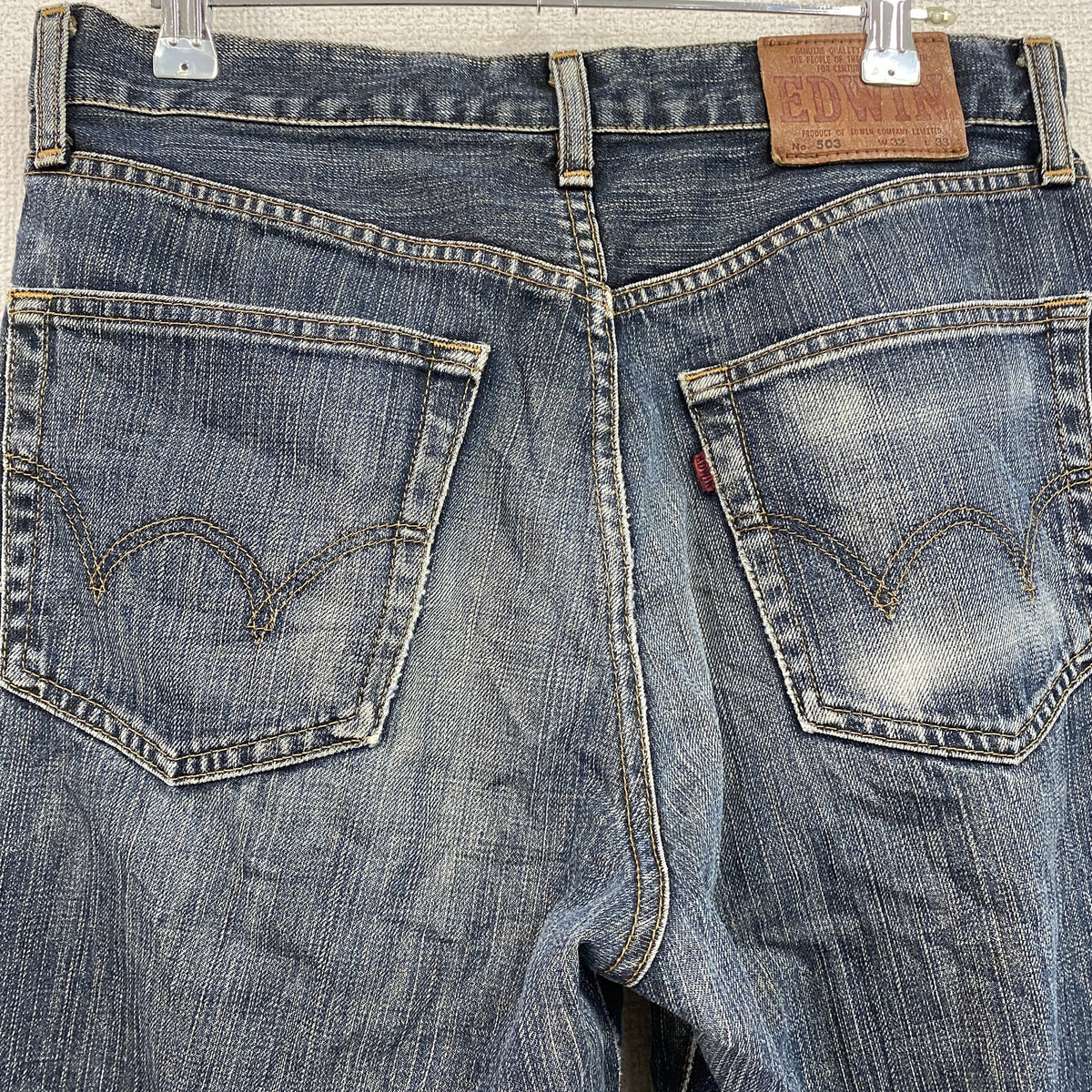 EDWIN　エドウィン　503　デニムパンツ/ジーンズ　ジップフライ　インディゴ　W32サイズ　古着