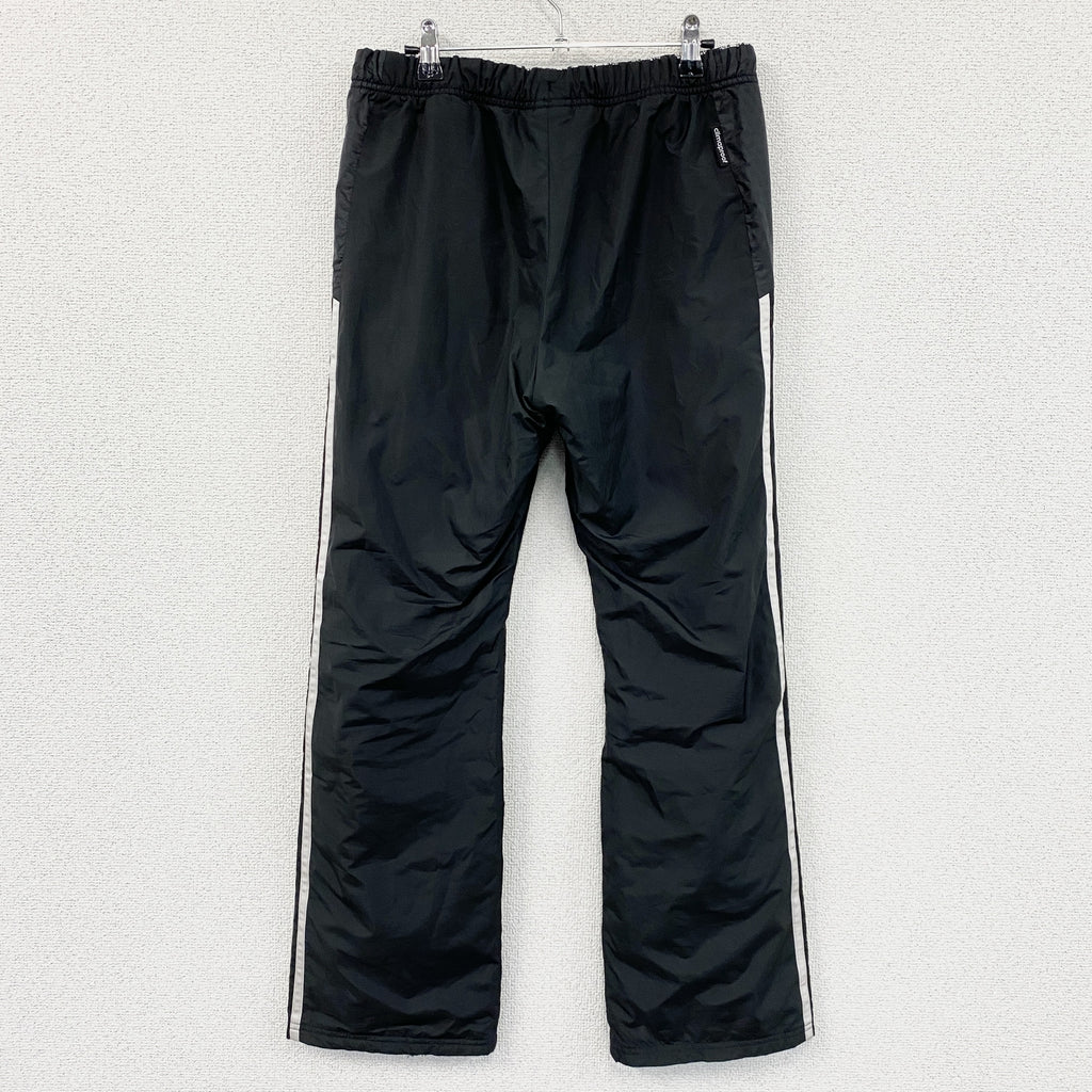 adidas　アディダス　ピステパンツ/ウィンドパンツ　トラックパンツ　黒　ブラック　Lサイズ　古着