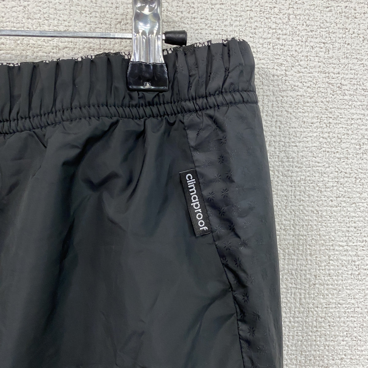 adidas　アディダス　ピステパンツ/ウィンドパンツ　トラックパンツ　黒　ブラック　Lサイズ　古着