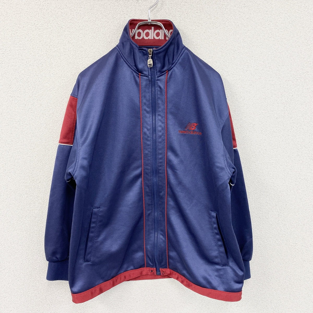 new balance　ニューバランス　トラックジャケット/ジャージ　紺　ネイビー　Mサイズ　古着