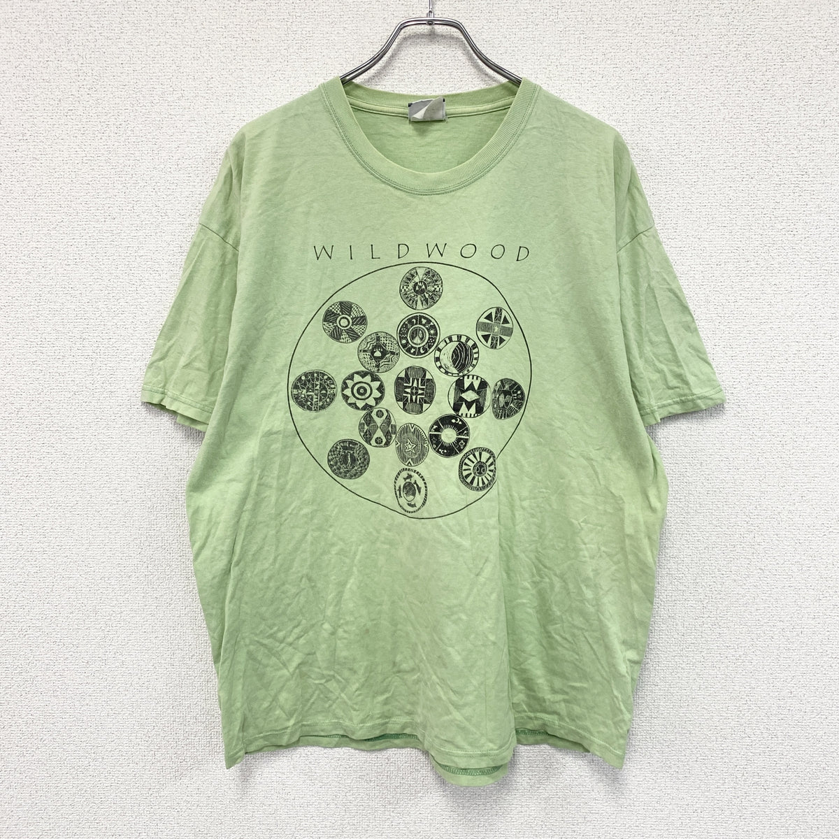 Lee　リー　半袖プリントTシャツ　黄緑　ライトグリーン　古着