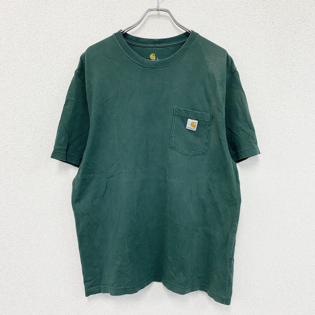 Carhartt　カーハート　半袖Tシャツ　緑　グリーン　Lサイズ　古着