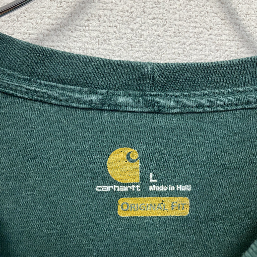 Carhartt　カーハート　半袖Tシャツ　緑　グリーン　Lサイズ　古着