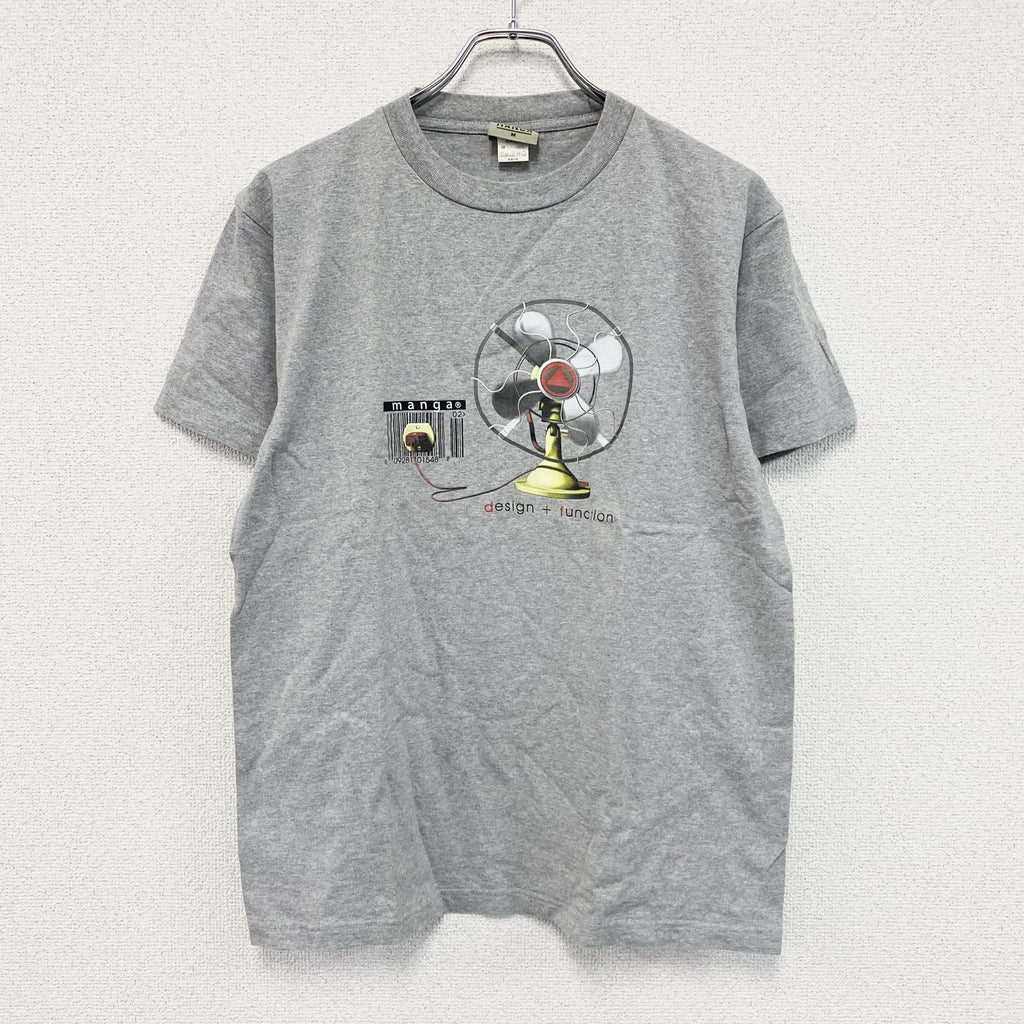 MANGA STREET CLOTHING　半袖プリントTシャツ　グレー　Mサイズ　古着