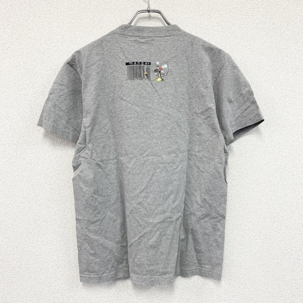 MANGA STREET CLOTHING　半袖プリントTシャツ　グレー　Mサイズ　古着
