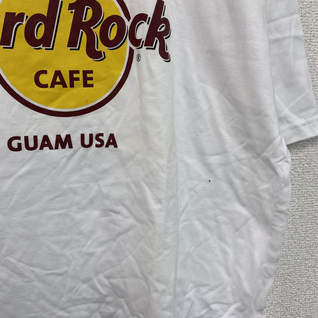 Hard Rock　ハードロック　半袖プリントTシャツ　白　ホワイト　Lサイズ　古着