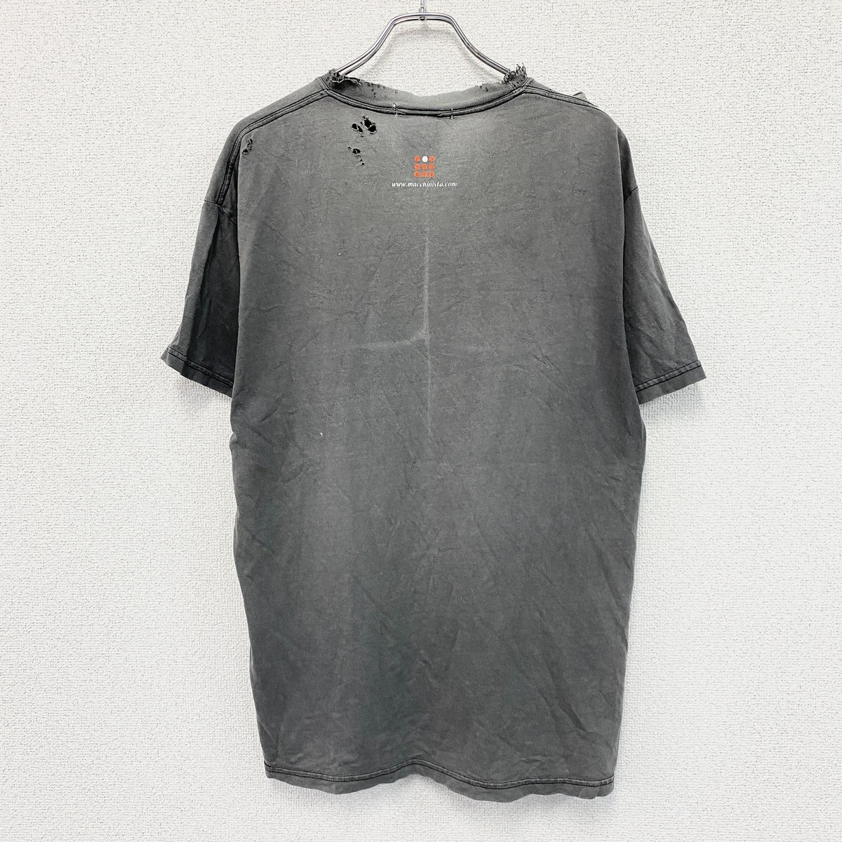 Hanes　ヘインズ　半袖プリントTシャツ　グレー　Lサイズ　古着