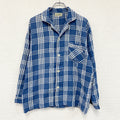 L.L.Bean　エルエルビーン　長袖シャツ/パジャマシャツ　チェック柄　青　ブルー　Lサイズ　古着
