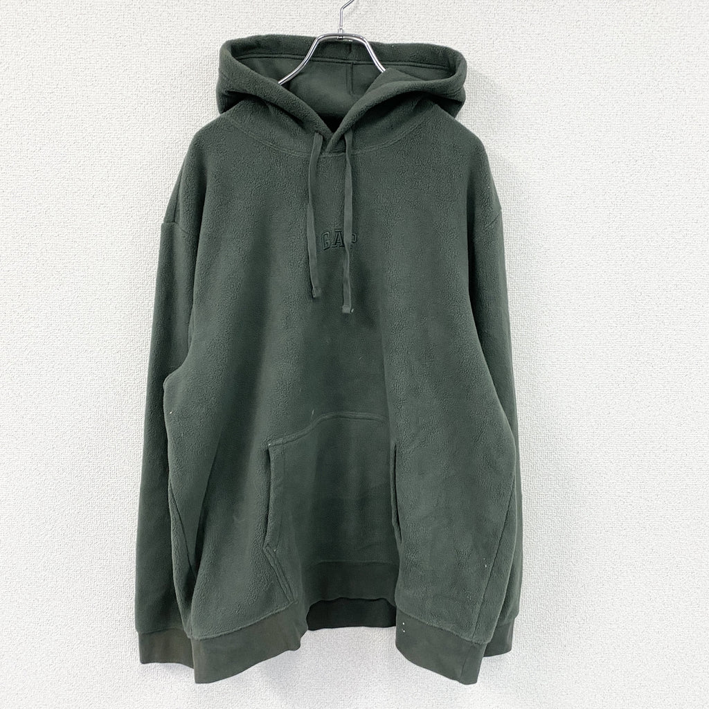 GAP　ギャップ　フリースパーカー/フーディー　緑　グリーン　XLサイズ　古着