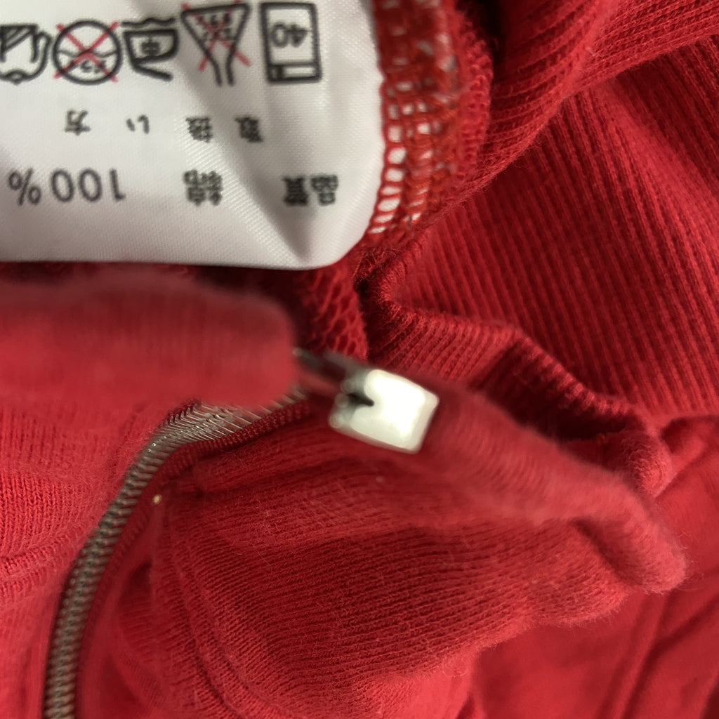 PIKO　ピコ　フルジップスウェットパーカー/フーディー　赤　レッド　Lサイズ　古着