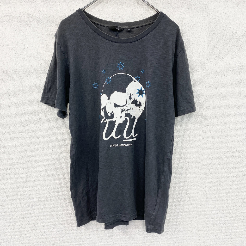 UNIQLO　ユニクロ　undercover　アンダーカバー　uu　半袖プリントTシャツ　グレー　Lサイズ　古着