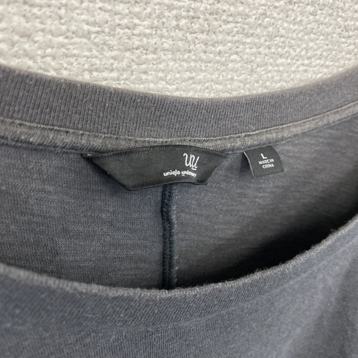 UNIQLO　ユニクロ　undercover　アンダーカバー　uu　半袖プリントTシャツ　グレー　Lサイズ　古着