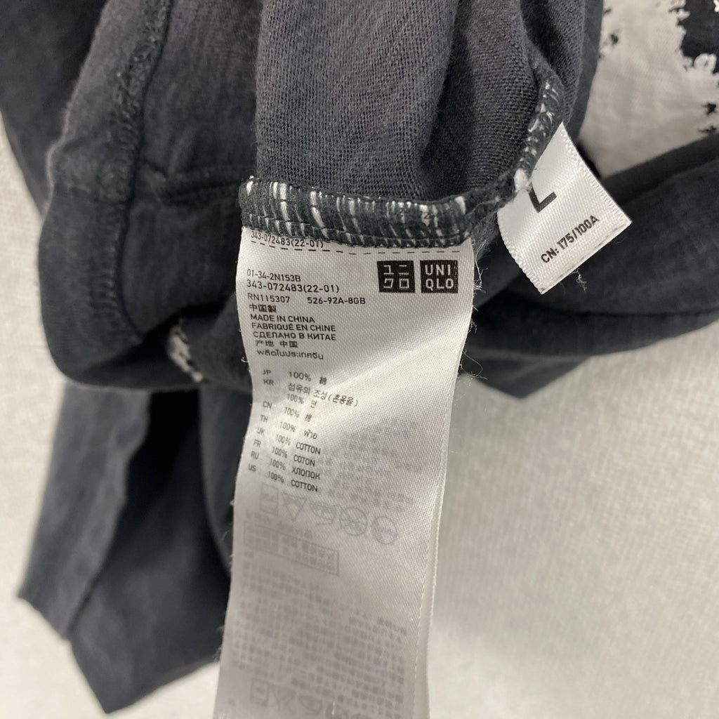 UNIQLO　ユニクロ　undercover　アンダーカバー　uu　半袖プリントTシャツ　グレー　Lサイズ　古着