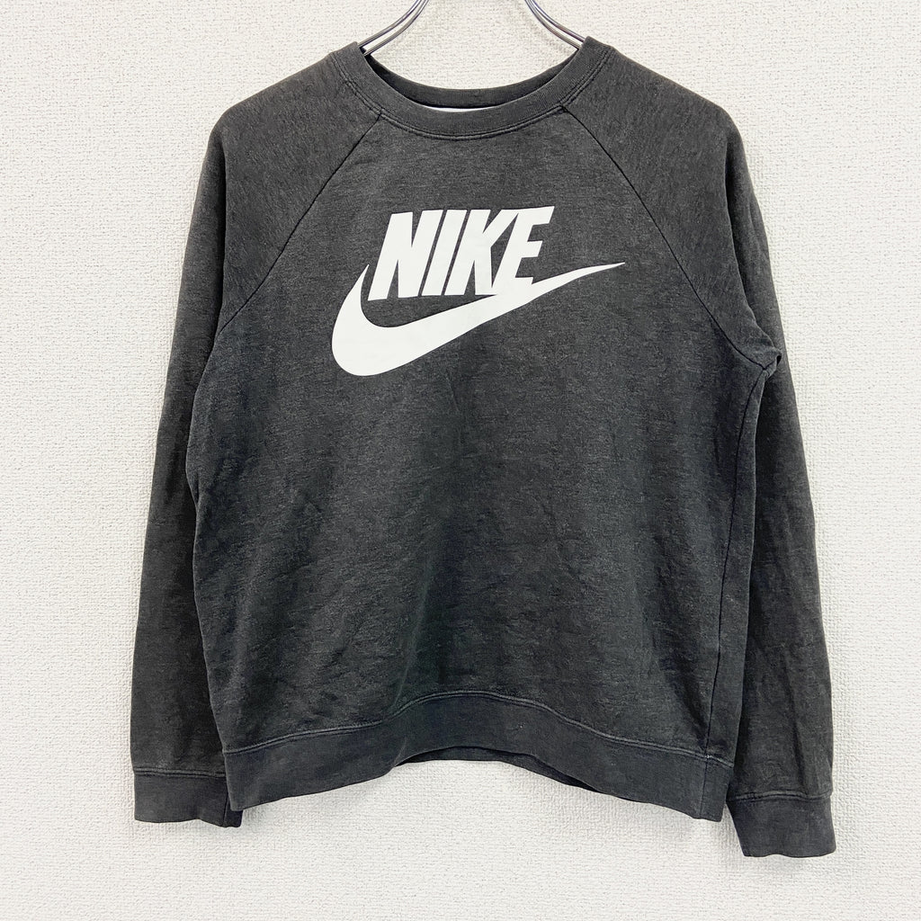 NIKE　ナイキ　スウェット/トレーナー　フロントロゴ　ダークグレー　Mサイズ　古着