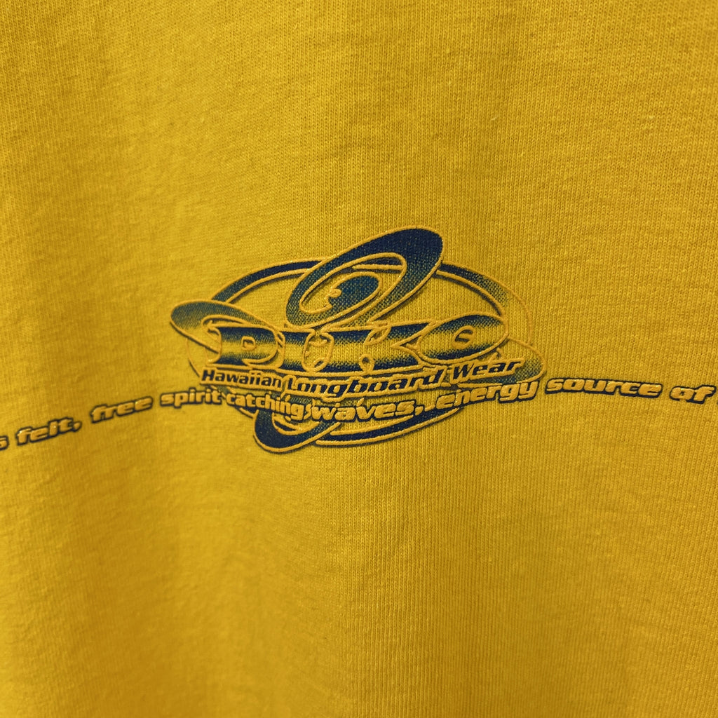 PIKO　ピコ　半袖プリントTシャツ　黄色　イエロー　Mサイズ　古着