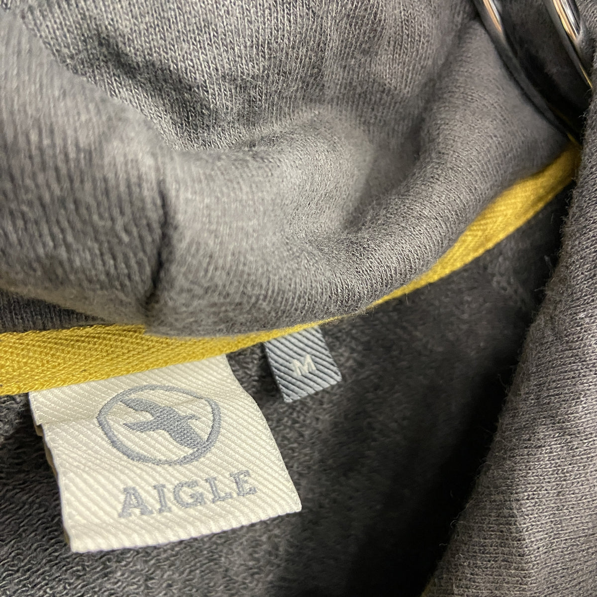 AIGLE エーグル　スウェットパーカー/フーディー　ダークグレー　Mサイズ　古着