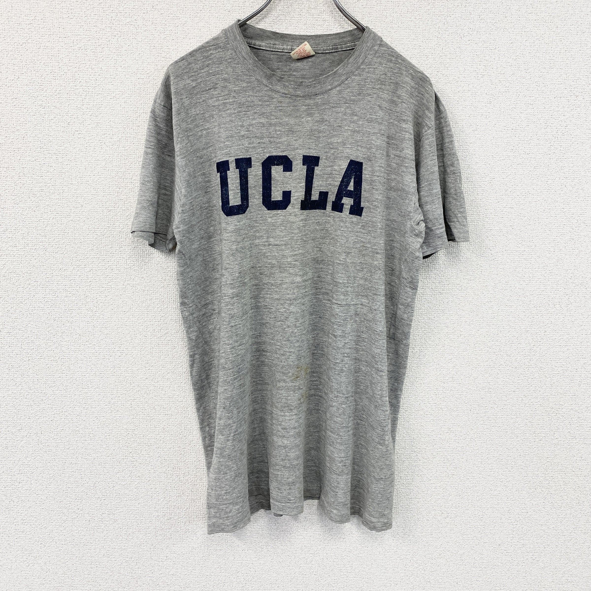 Collegiate Pacific　カレッジエイトパシフィック　半袖プリントTシャツ　シングルステッチ　ヴィンテージ　グレー　Mサイズ　古着