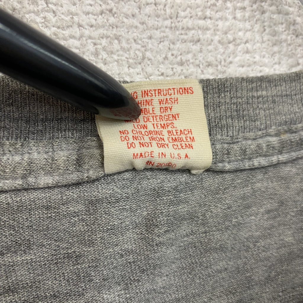 Collegiate Pacific　カレッジエイトパシフィック　半袖プリントTシャツ　シングルステッチ　ヴィンテージ　グレー　Mサイズ　古着