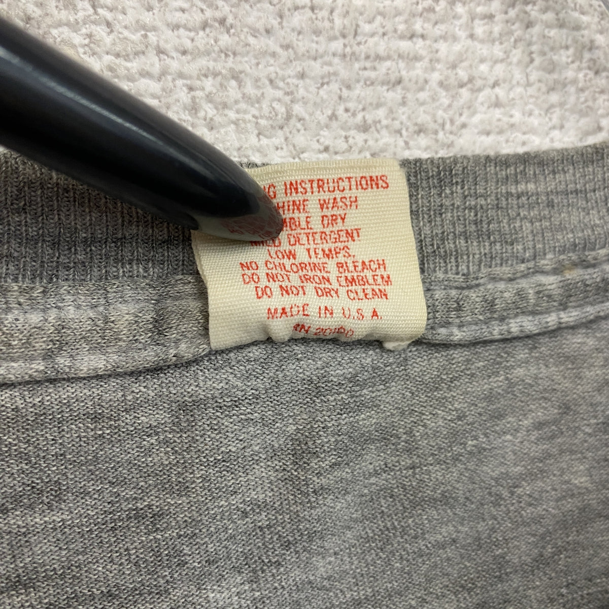 Collegiate Pacific　カレッジエイトパシフィック　半袖プリントTシャツ　シングルステッチ　ヴィンテージ　グレー　Mサイズ　古着