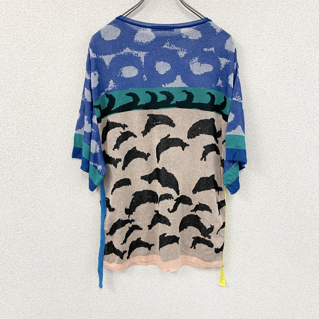 TSUMORI CHISATO　ツモリチサト　半袖Tシャツ　マルチカラー　2サイズ　古着