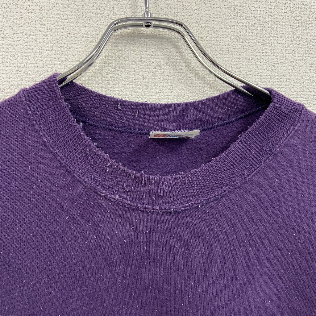 Hanes　ヘインズ　スウェット/トレーナー　紫　パープル　Lサイズ　古着
