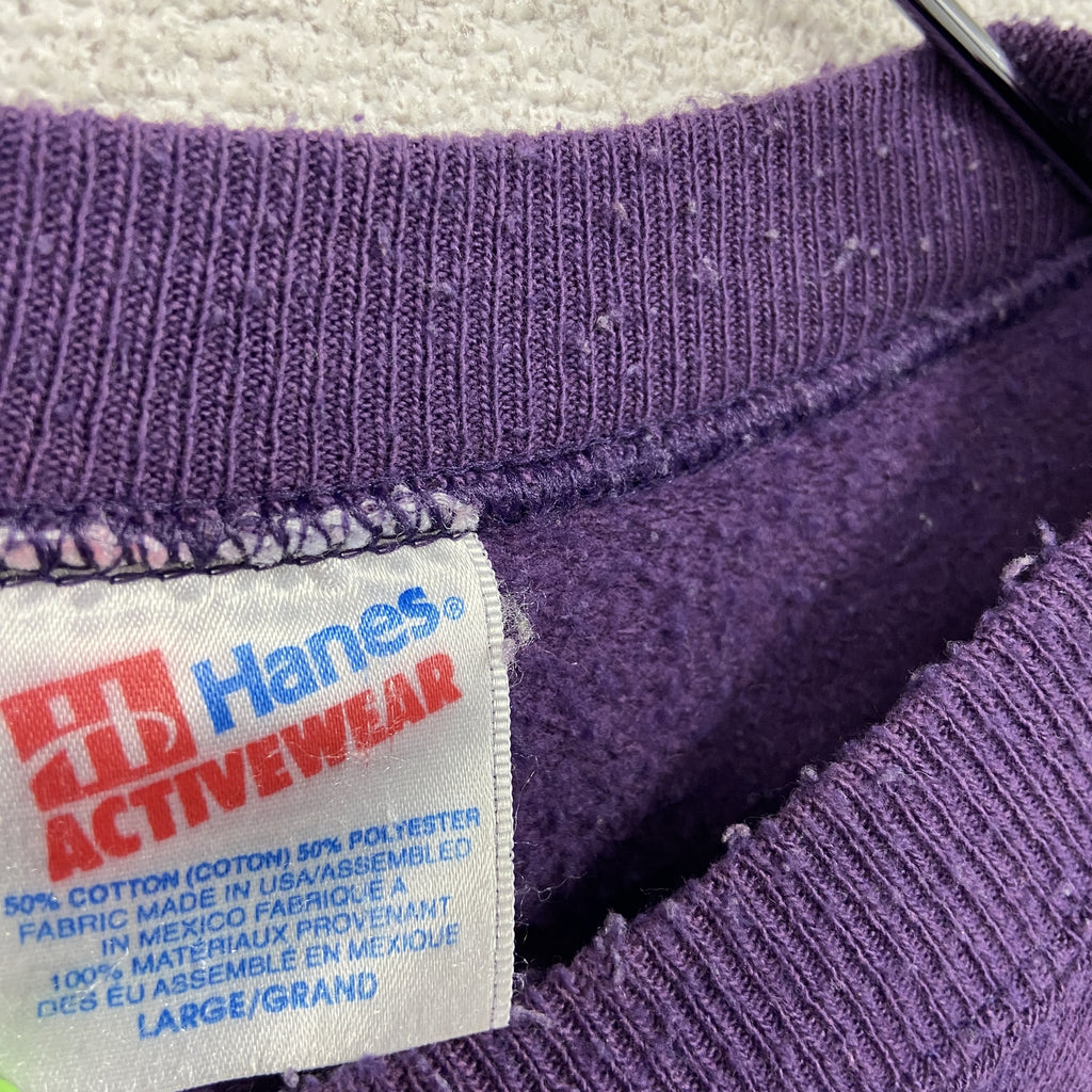 Hanes　ヘインズ　スウェット/トレーナー　紫　パープル　Lサイズ　古着