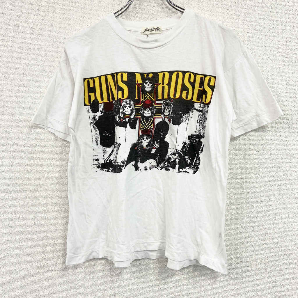 Ma-Gifte　半袖プリントTシャツ　シングルステッチ　ヴィンテージ　白　ホワイト　Mサイズ　古着
