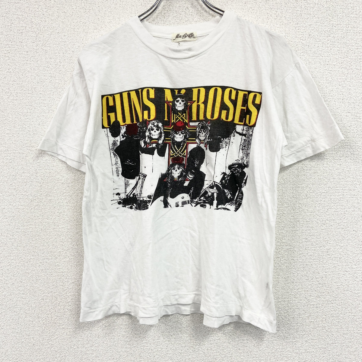 Ma-Gifte　半袖プリントTシャツ　シングルステッチ　ヴィンテージ　白　ホワイト　Mサイズ　古着