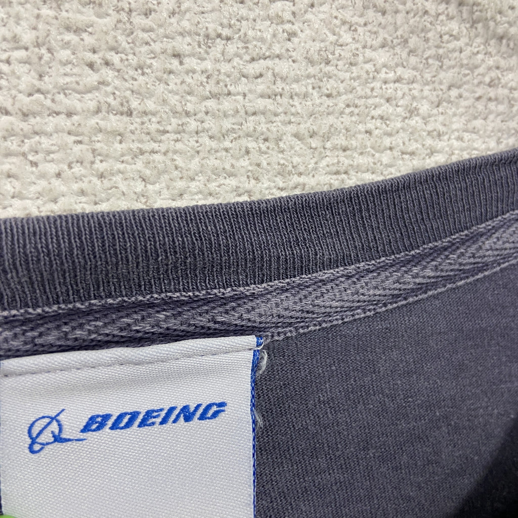 BOEING　半袖プリントTシャツ　黒　ブラック　Lサイズ　古着
