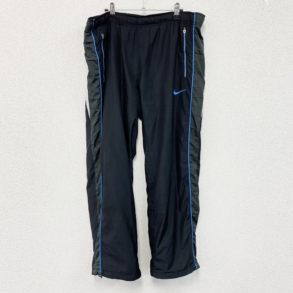 NIKE　ナイキ　ピステパンツ/ウィンドパンツ　トラックパンツ　スウッシュ　黒　ブラック　Lサイズ　古着