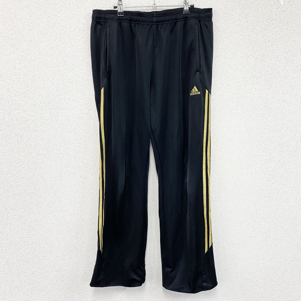 adidas　アディダス　ジャージ　トラックパンツ　黒　ブラック　2XOサイズ　古着